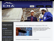 Tablet Screenshot of cma-construct.ro